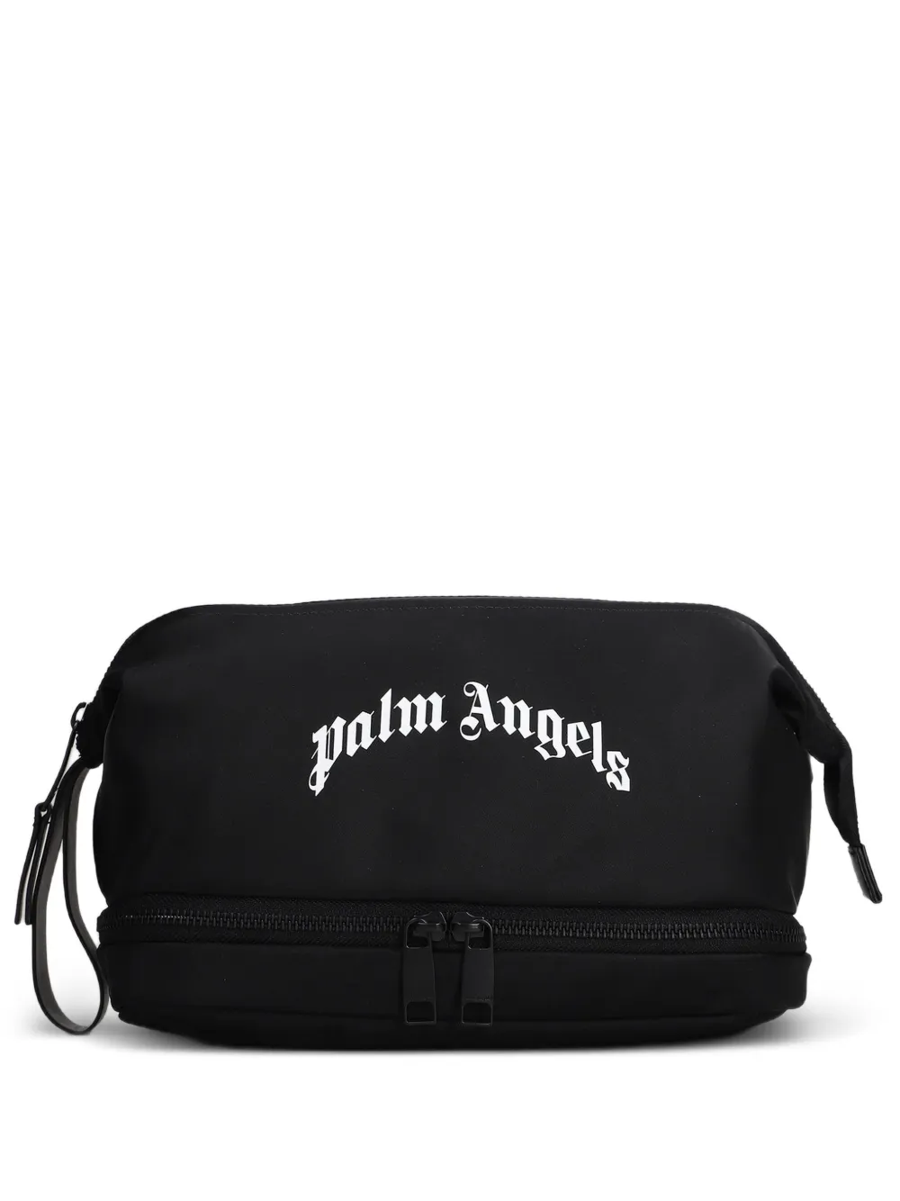 Palm Angels logo-print clutch bag - Nero