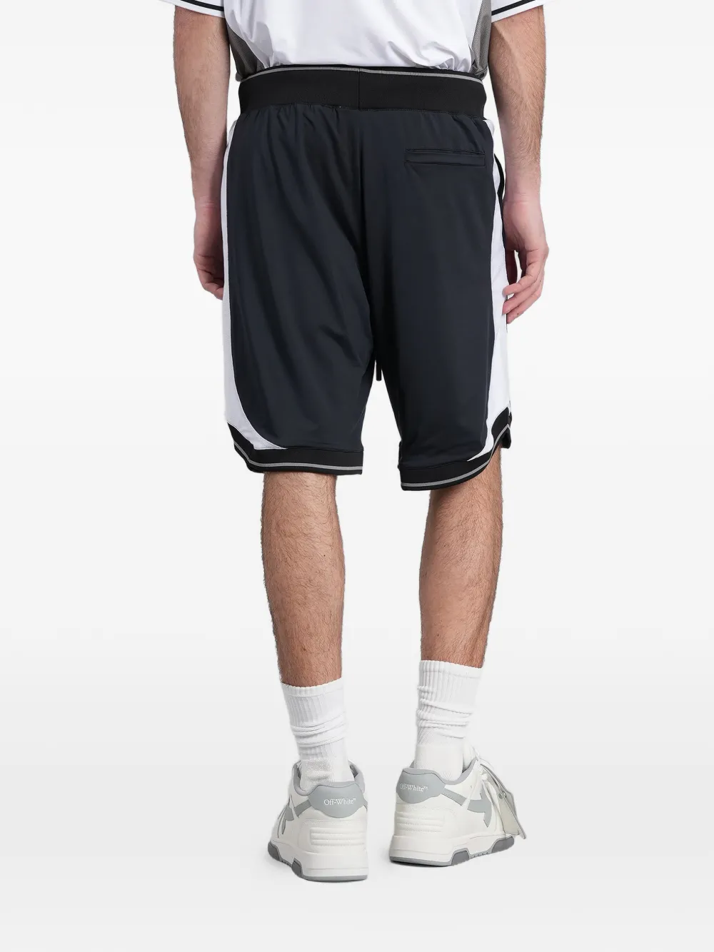 Off-White Shorts met logoprint Zwart