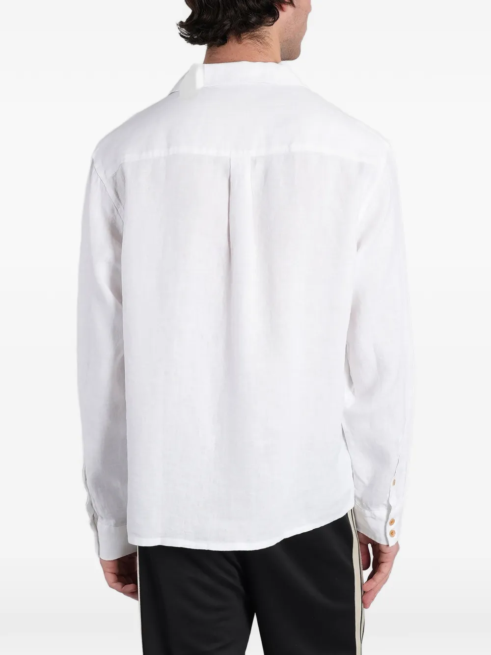 Palm Angels Overhemd met geborduurd logo Wit