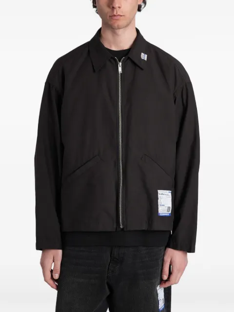 Maison MIHARA YASUHIRO logo-patch zip-up jacket