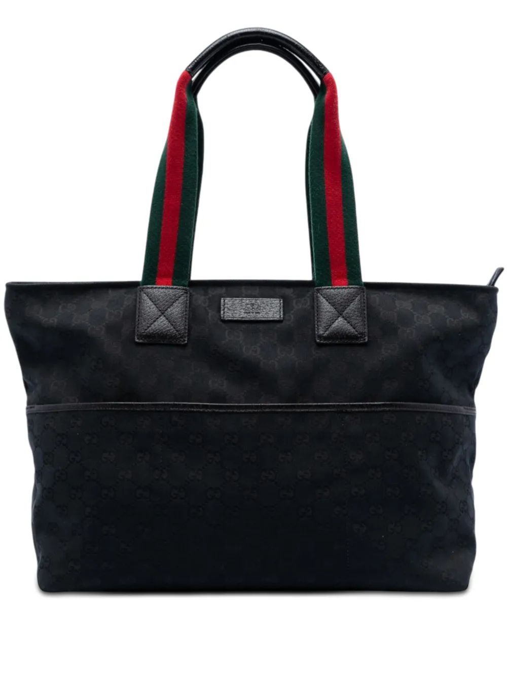 Gucci Pre-Owned 2016-2026 GG Canvas Web tote bag - Nero