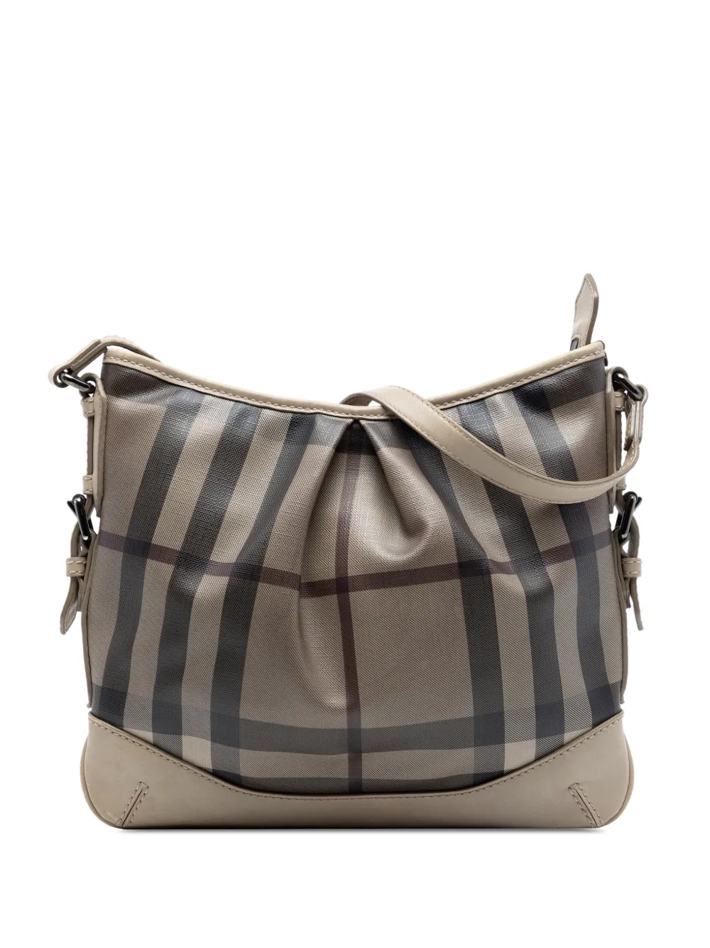 Burberry Pre-Owned 2000-2017 Smoke Check Coated Canvas Hartham crossbody bag - Nude