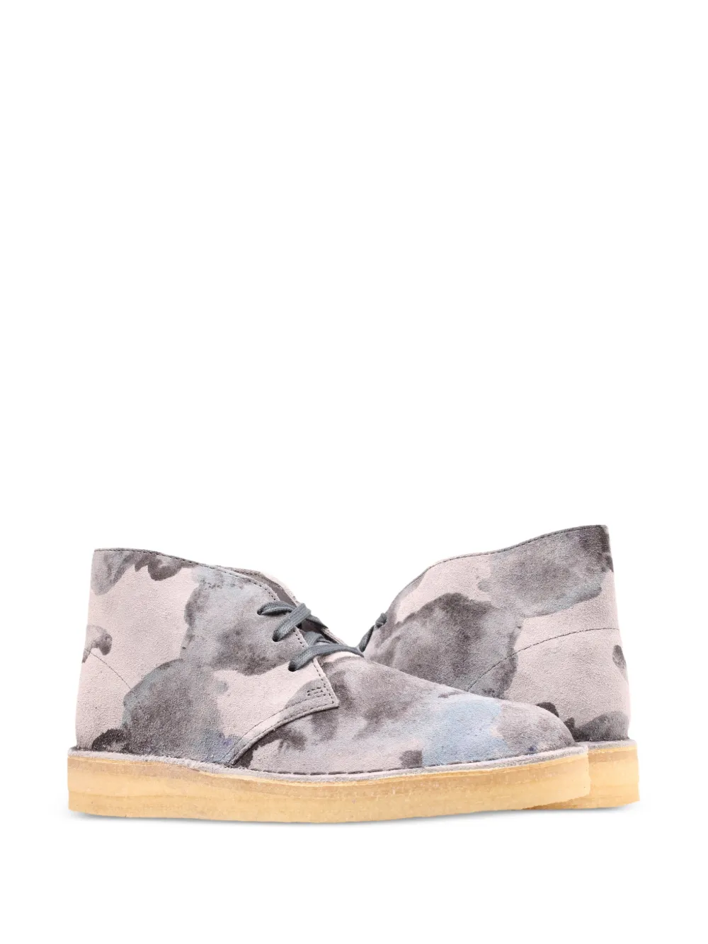 Clarks Originals Desert Coal laarzen met camouflageprint Grijs
