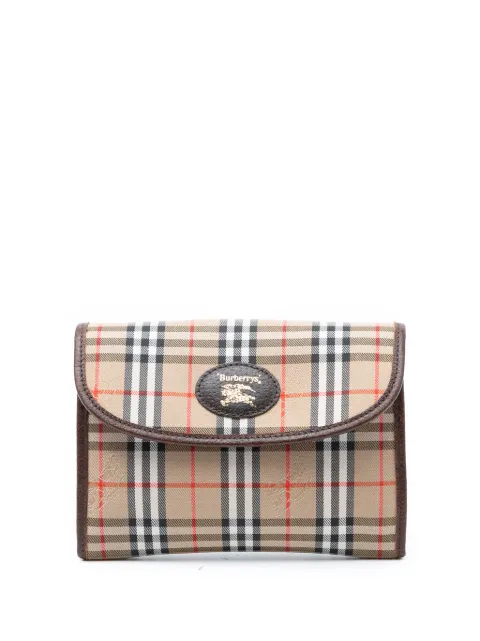 Burberry Pre-Owned 20th Century Haymarket Check Canvas clutch bag