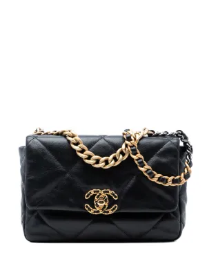 CHANEL Pre-Owned 19 キルティング ショルダーバッグ | ブラック