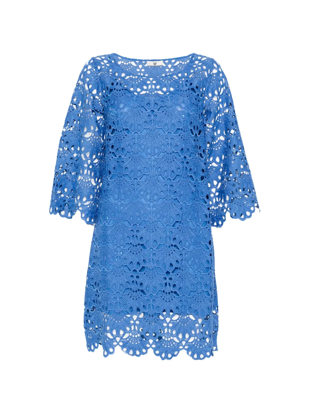TWINSET guipure-lace scalloped dress - Blu