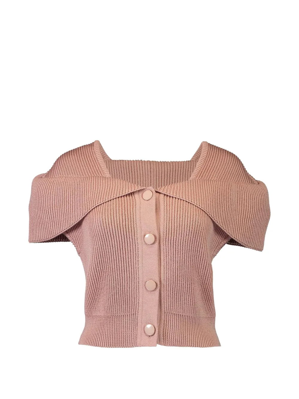 Chloé foldover-collar button-up top - Rosa