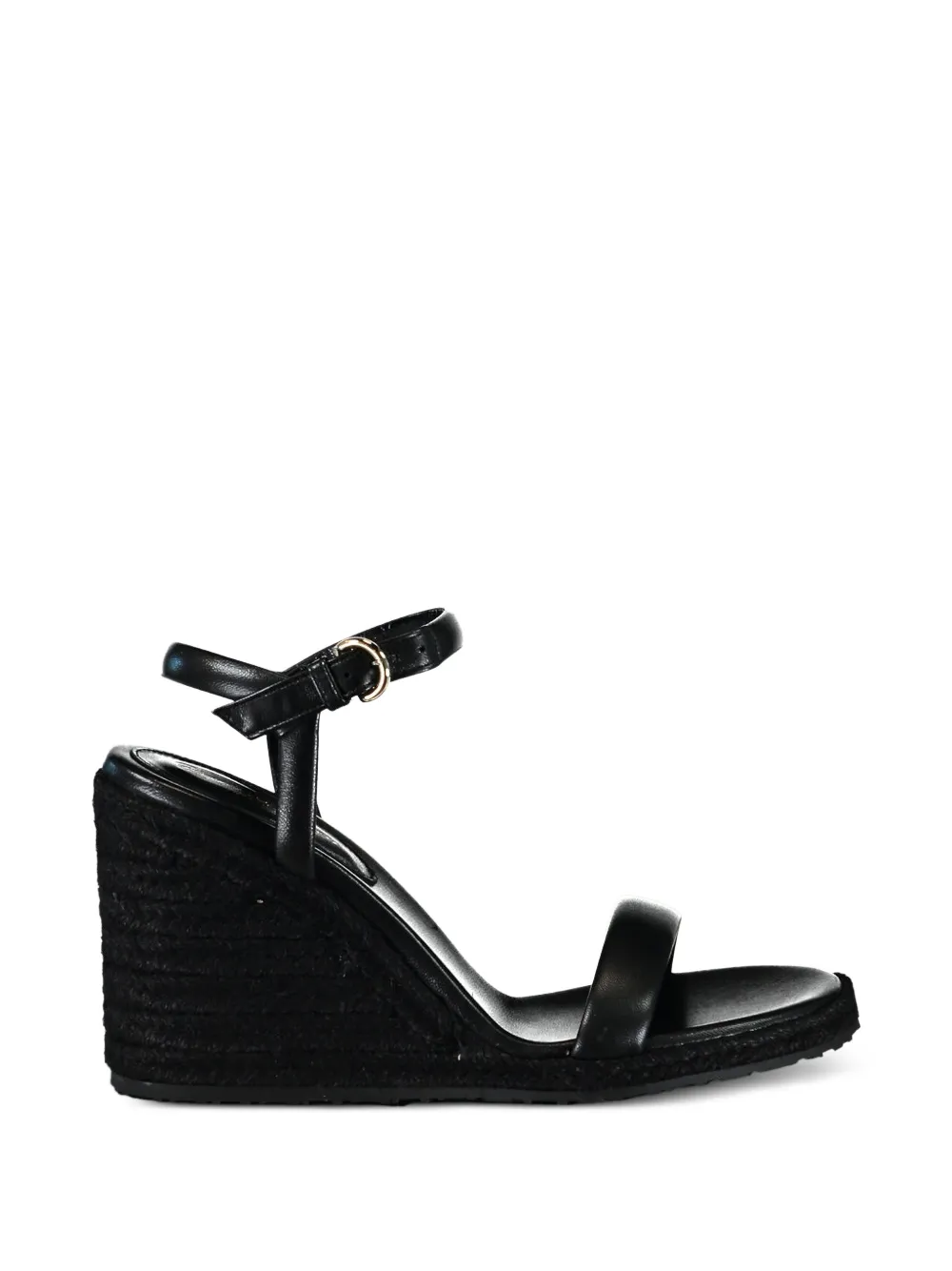 Gianvito Rossi cord wedge sandals Zwart
