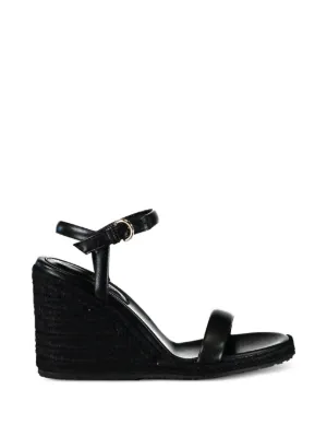 Gianvito Rossi ストラップ ウェッジサンダル | ブラック | FARFETCH JP