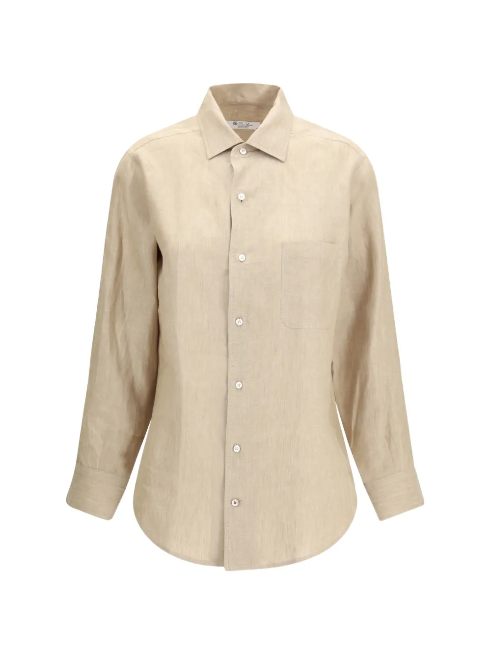 Loro Piana André chest-pocket linen shirt - Toni neutri