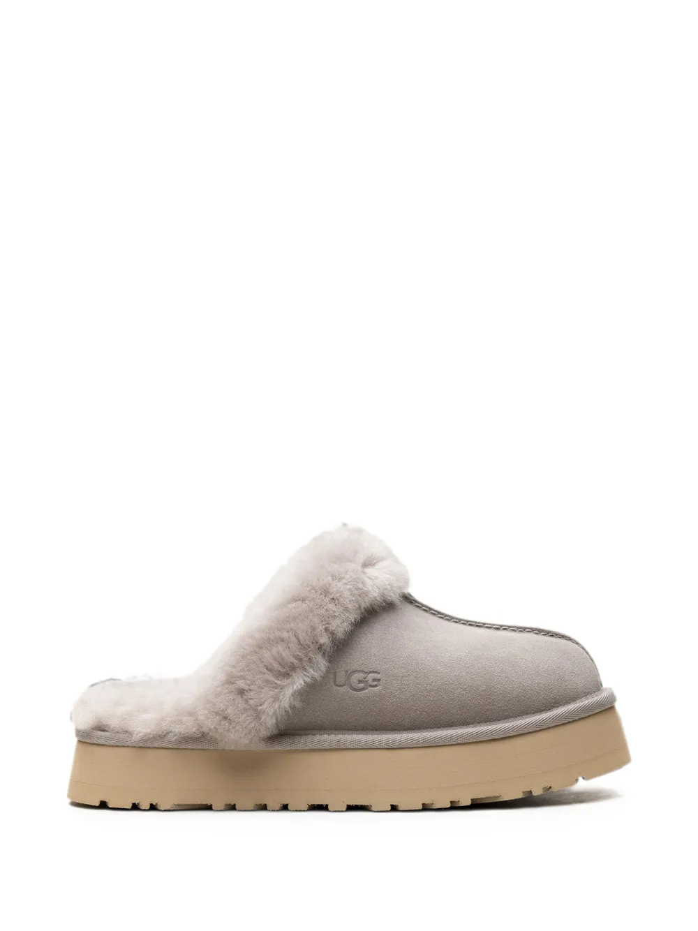 UGG Disquette shearling-trim mules Grijs