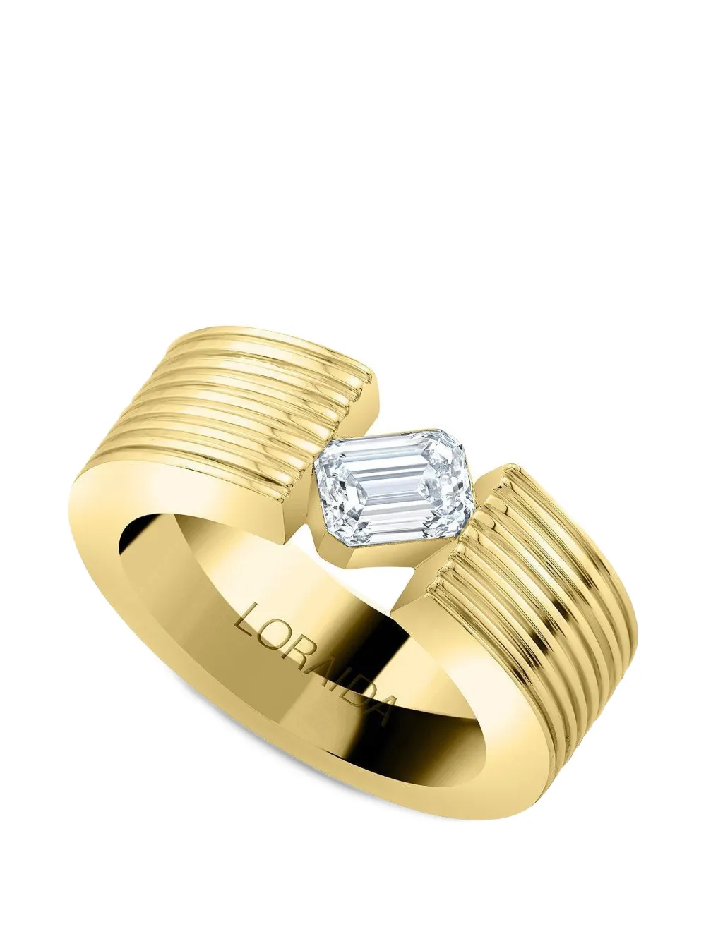 Loraida Orbit diamond pinky ring - Oro