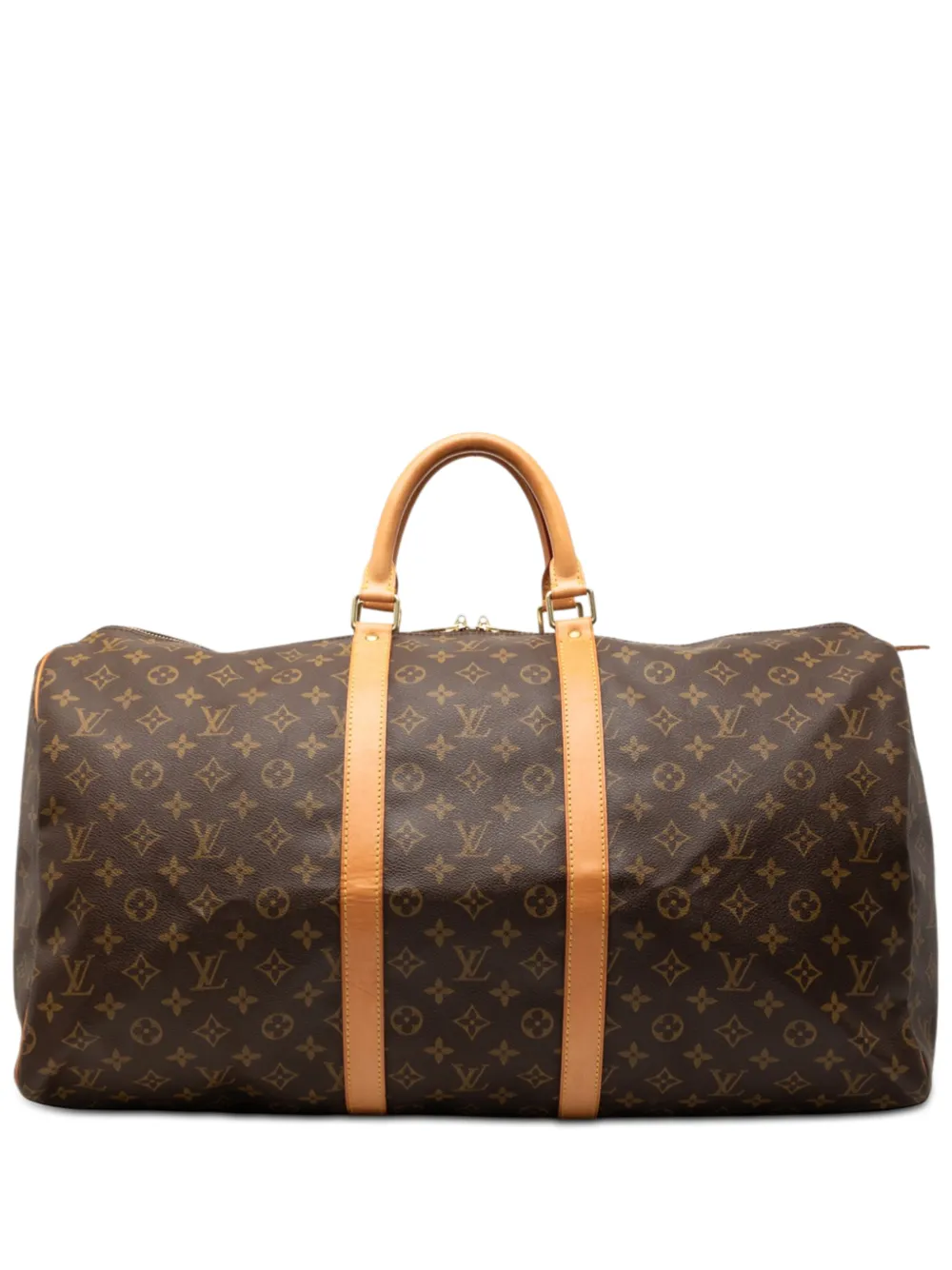Louis Vuitton Pre-Owned 2001 Monogram Keepall 55 travel bag - Braun