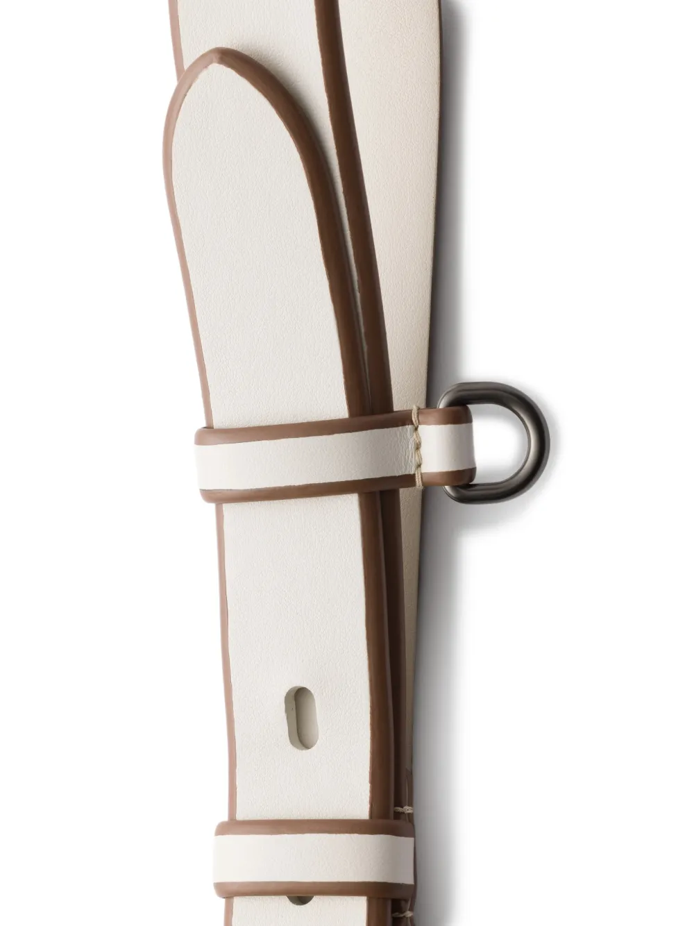 Prada Leren riem Beige