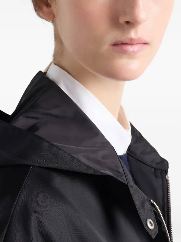 Prada Re-Nylon Coat | Black | FARFETCH RO
