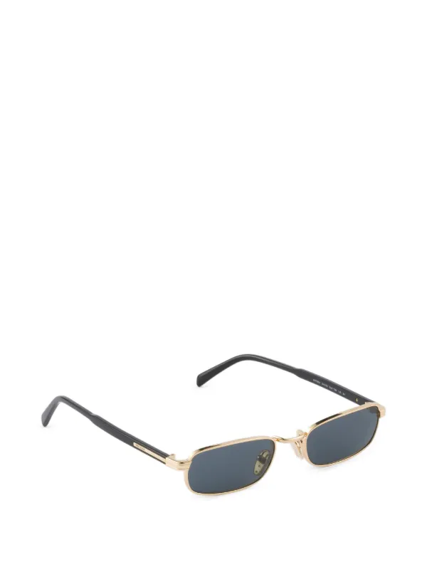 Prada Eyewear Sunglasses With The Iconic Metal Plaque | Gold