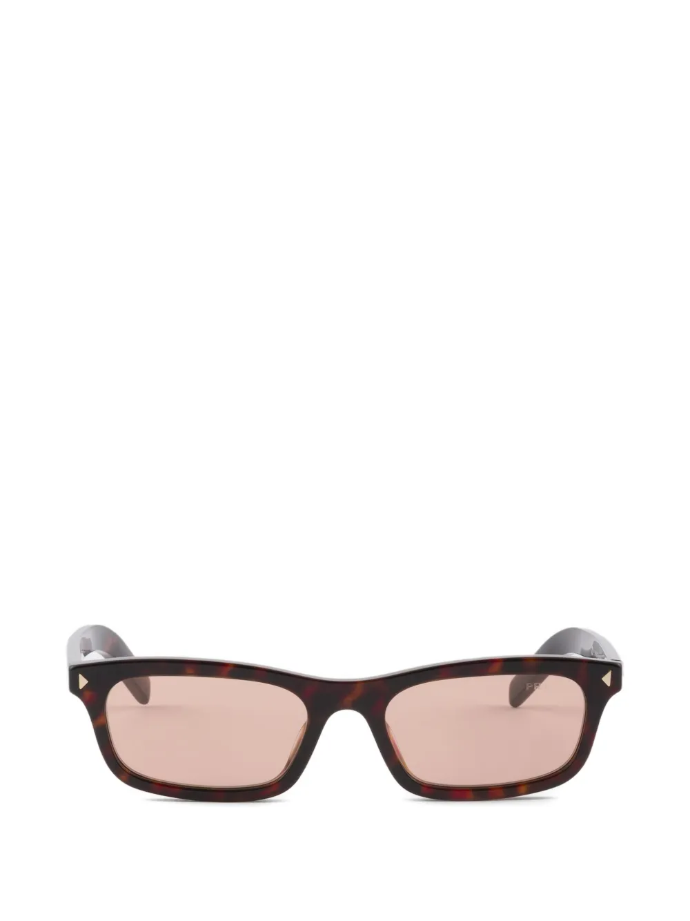 Prada Eyewear sunglasses with the iconic metal plaque - Marrone