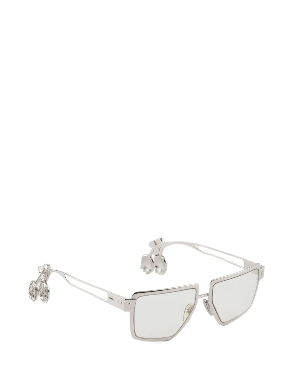 [新品] PRADA ウィメンズランウェイサングラス Prada Eyewear Prada Runway Sunglasses | Silver | FARFETCH
