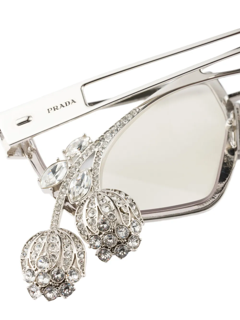 Prada Eyewear Prada Runway Sunglasses | Silver | FARFETCH