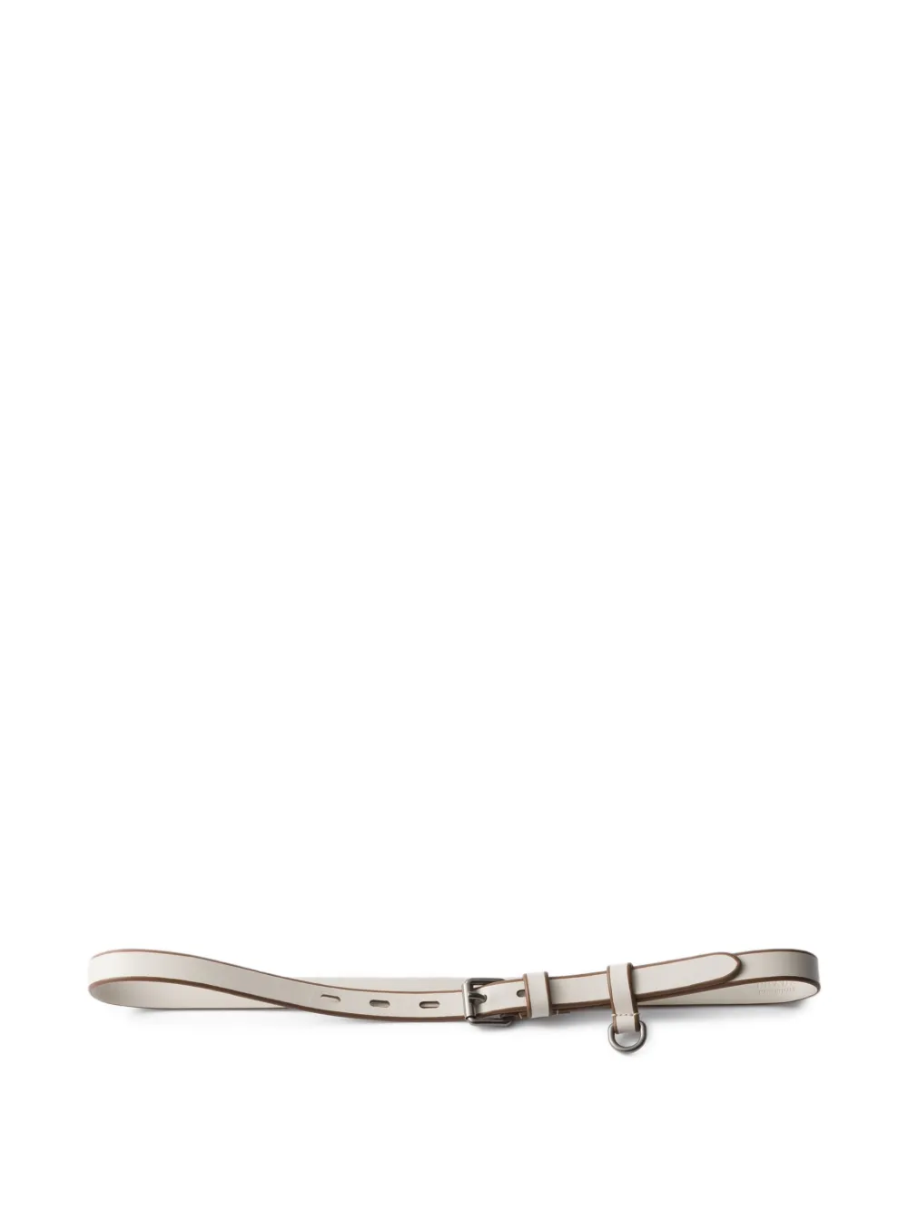 Prada Leather Belt In Neutral