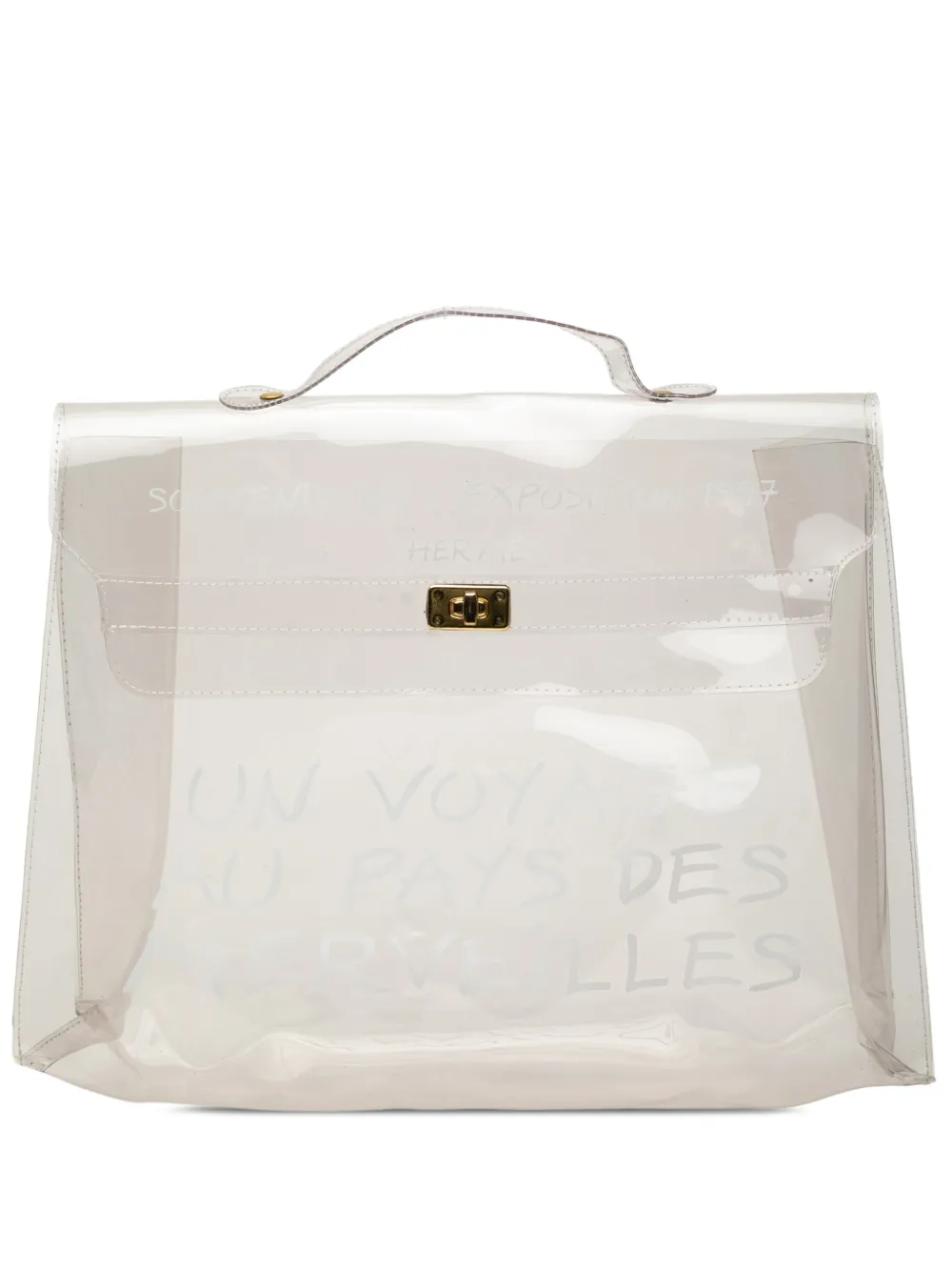 Hermès Pre-Owned 2000-2010 Vinyl Souvenir De L Exposition Kelly handbag - White