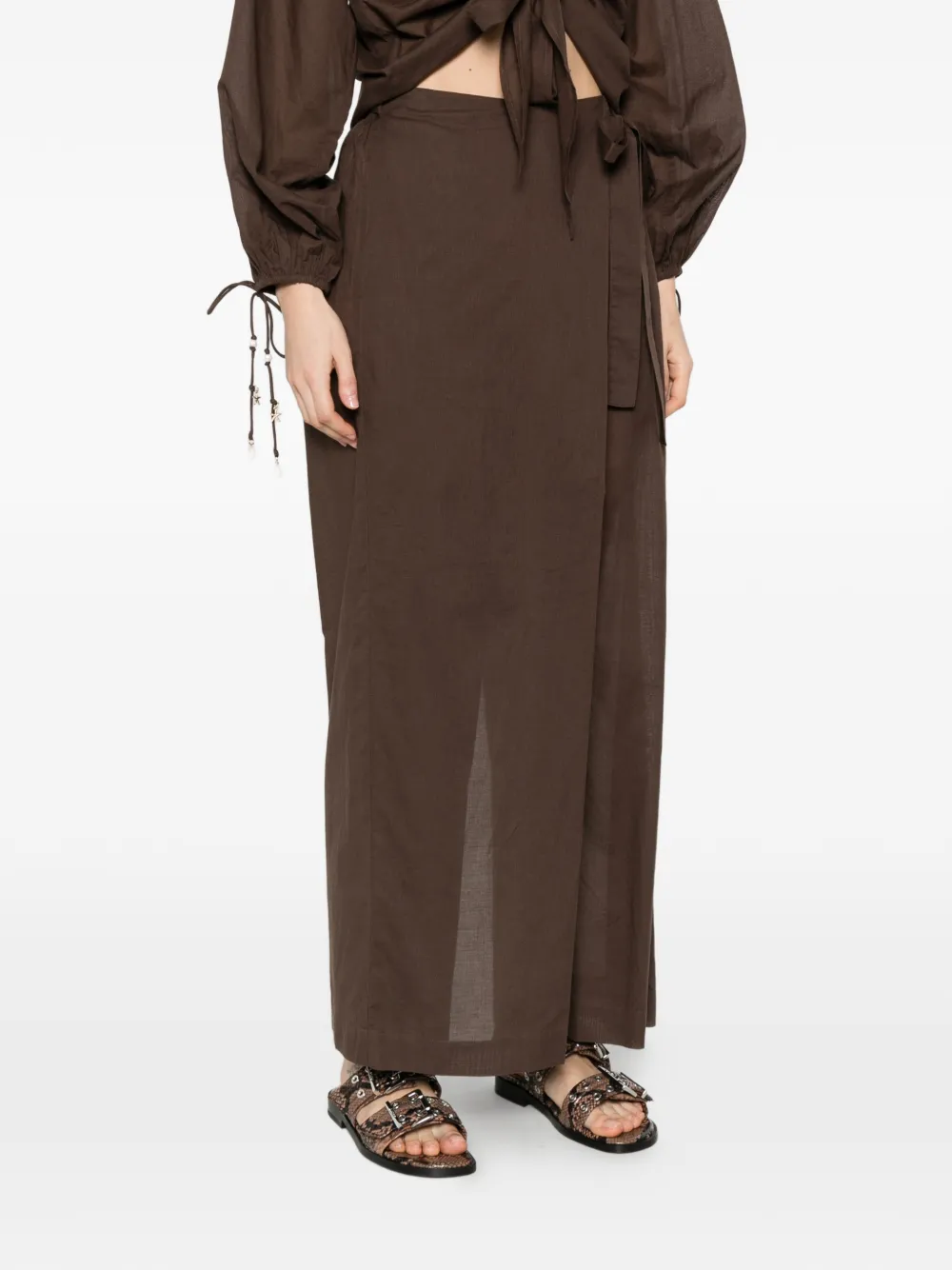 TWINSET Cropped broek Bruin