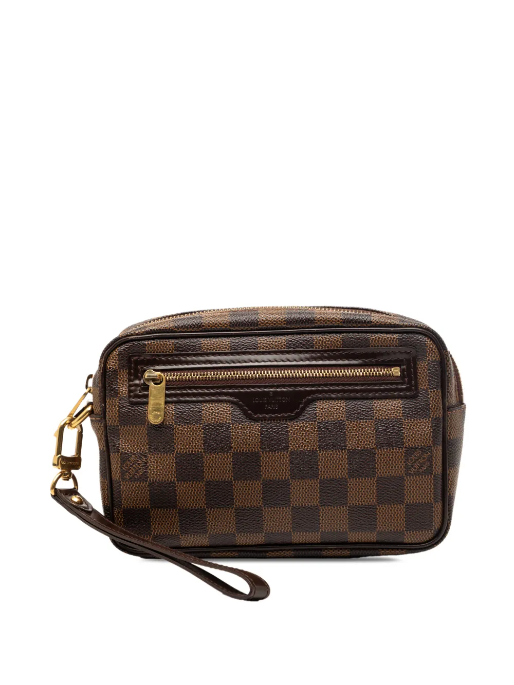 Louis Vuitton Pre-Owned 2011 Damier Ebene Pochette Billets Macao clutch bag - Marrone