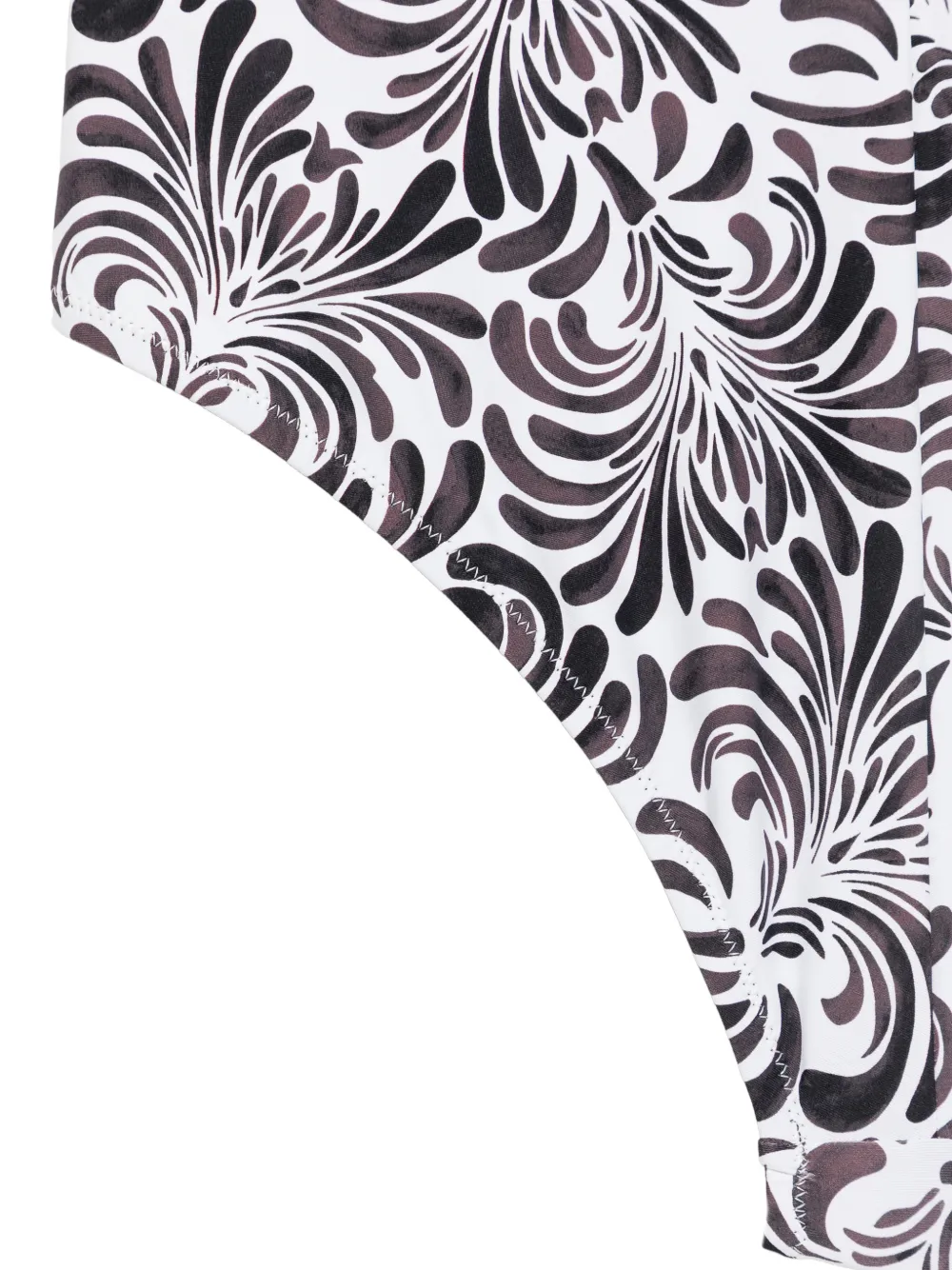 TWINSET Badpak met halternek en botanische print Wit