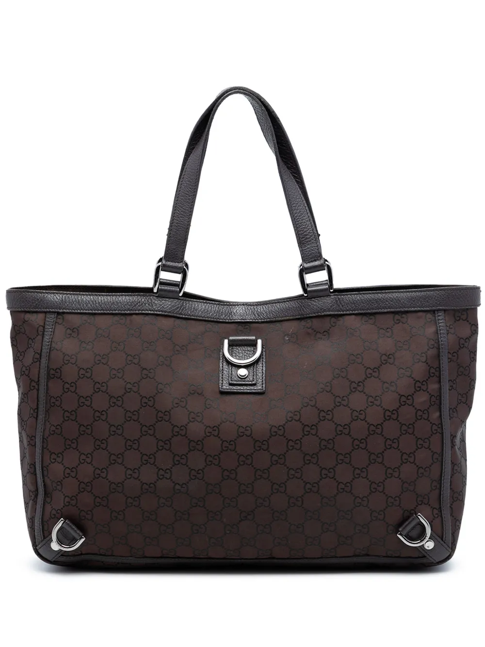 Gucci Pre-Owned 2016-2025 GG Nylon Abbey D Ring tote bag - Braun