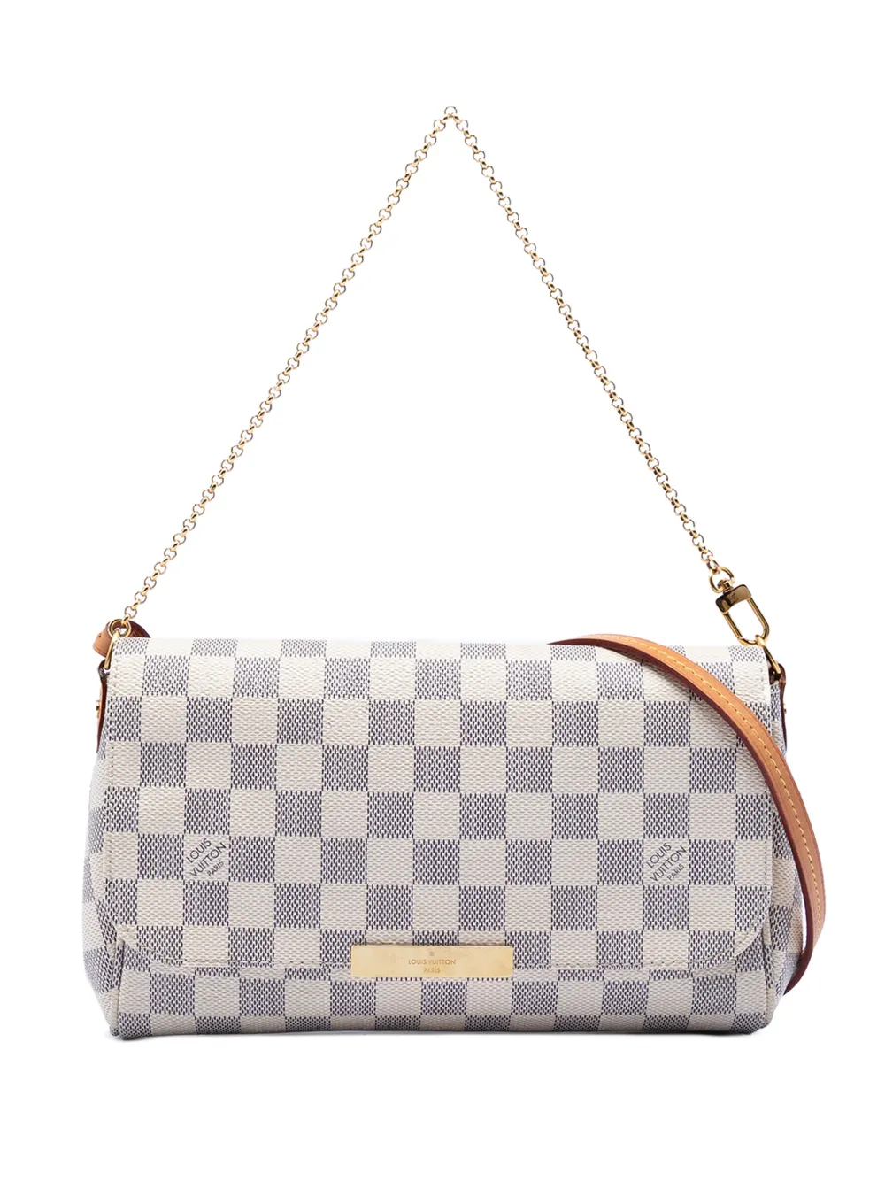 Louis Vuitton Pre-Owned 2019 Damier Azur Favorite MM satchel - Bianco