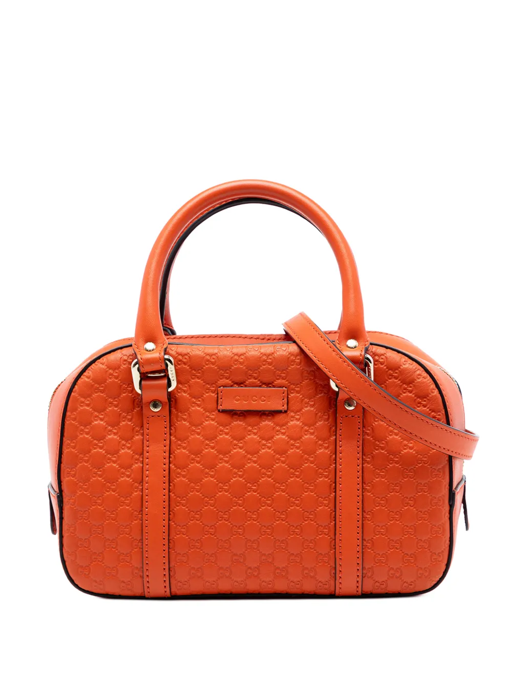 Gucci Pre-Owned 2016-2026 Small Microguccissima Bree satchel - Arancione