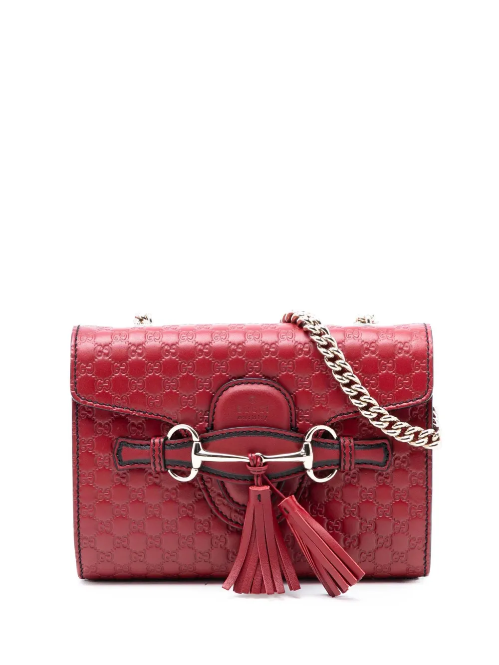 Gucci Pre-Owned 2016-2025 Mini Microguccissima Emily crossbody bag - Rosso