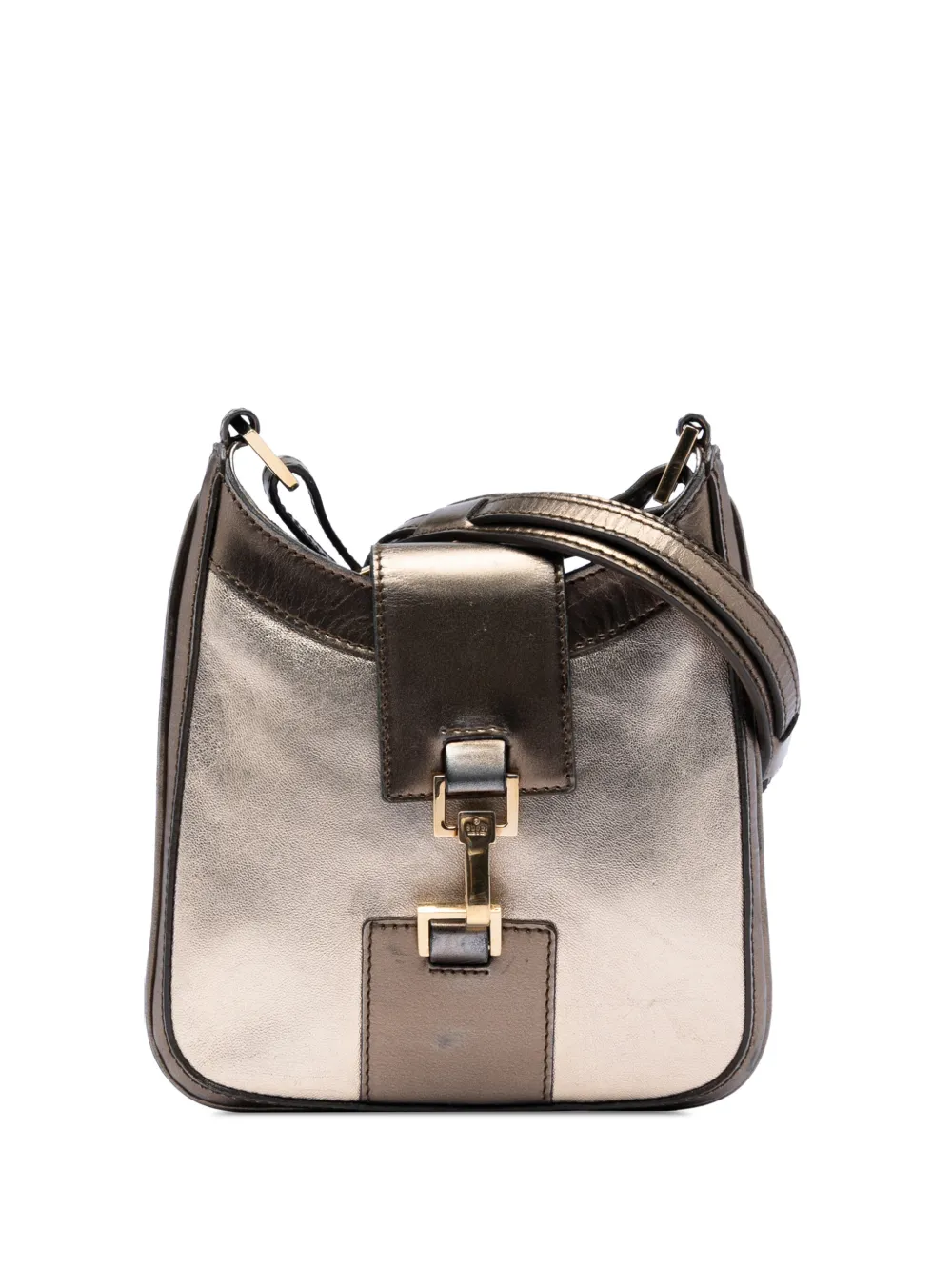 Gucci Pre-Owned 2000-2015 Metallic Calfskin Jackie crossbody bag - Oro