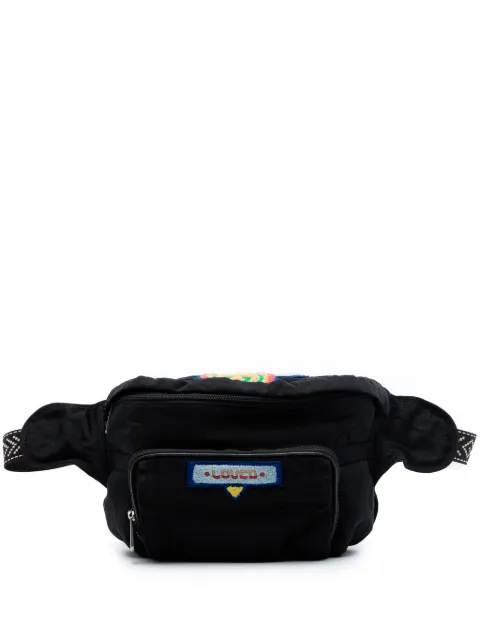 Gucci Pre-Owned 2016-2025 Nylon 80s Patch Convertible Belt Bag satchel