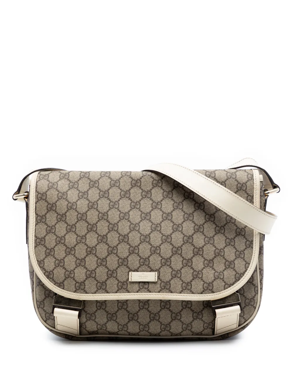 Gucci Pre-Owned 2016-2026 GG Supreme crossbody bag - Bianco