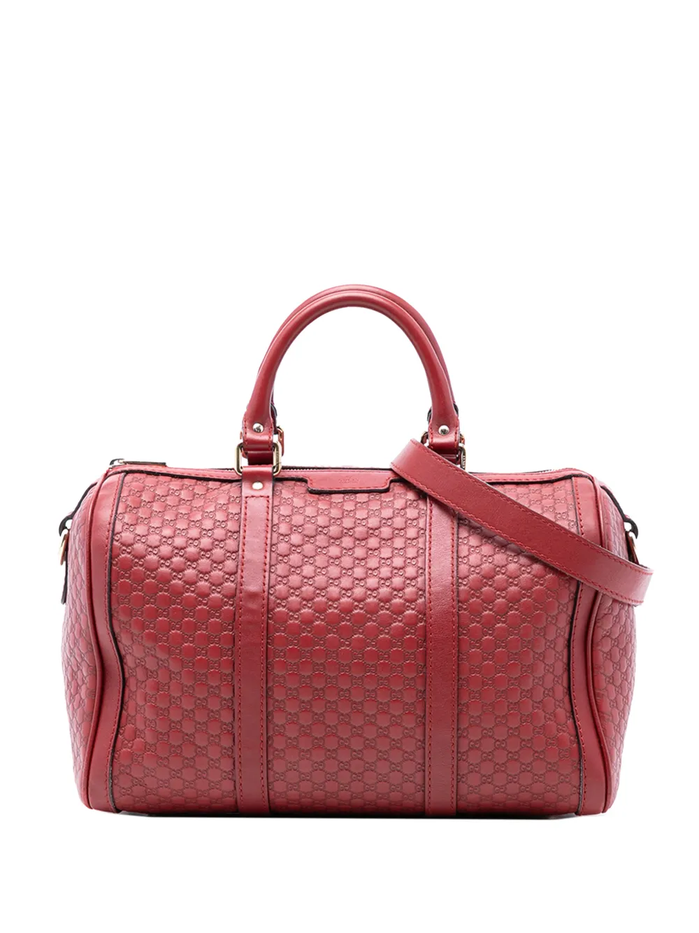 Gucci Pre-Owned 2016-2026 Medium Microguccissima Joy Boston Bag satchel - Rosso