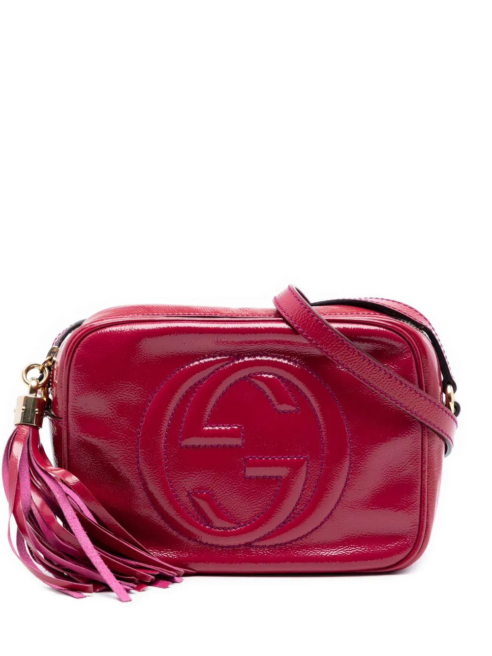 Gucci Pre-Owned 2016-2026 Patent Soho Disco crossbody bag - Rosa