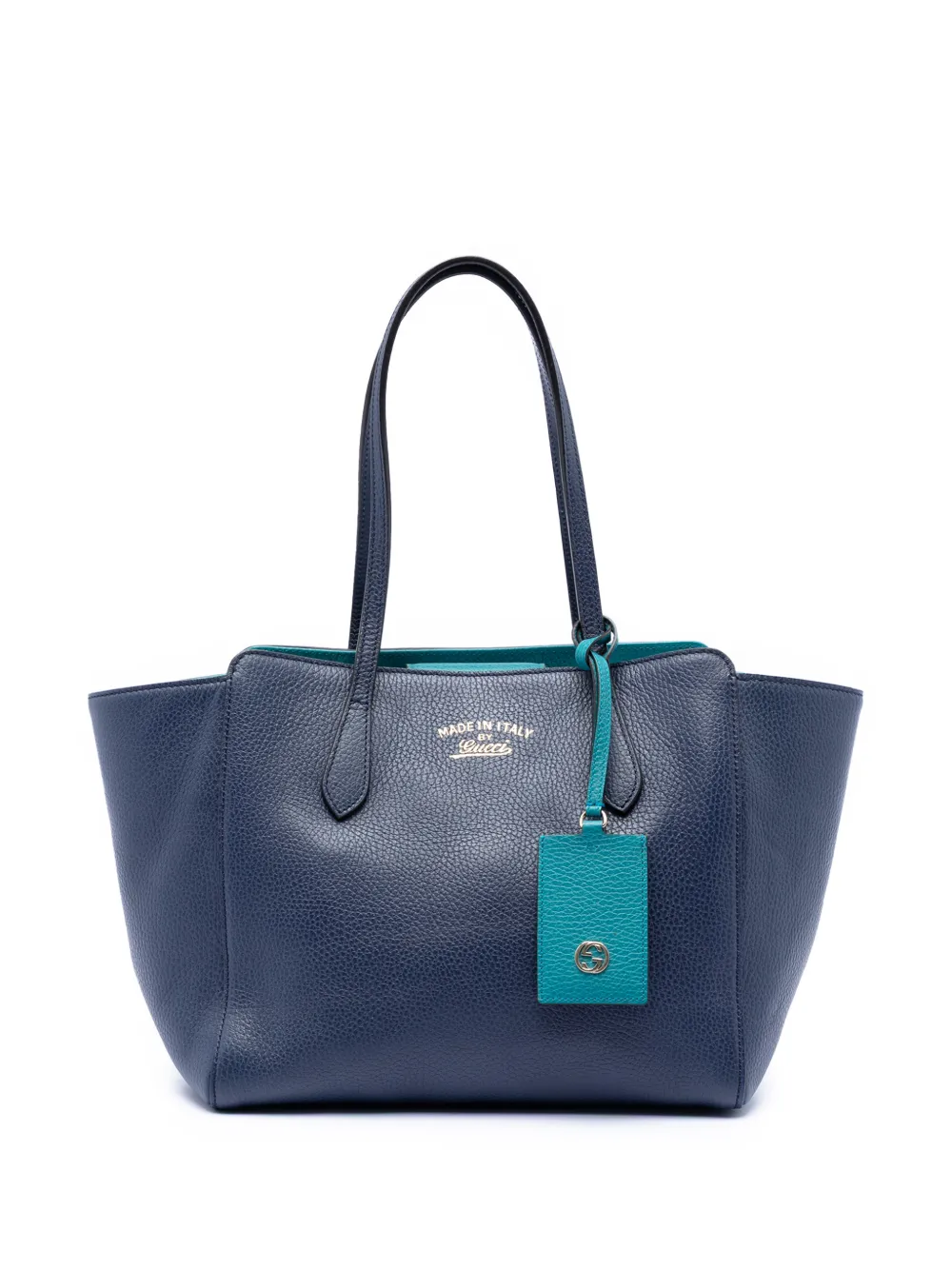 Gucci Pre-Owned 2016-2025 Medium Dollar Calfskin Swing tote bag - Blu