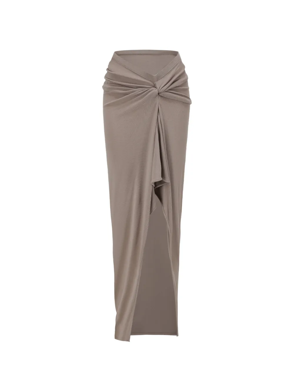 OUDE WAAG twist-detail draped skirt - Neutrals