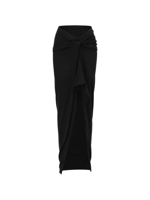 OUDE WAAG knot-detail draped skirt