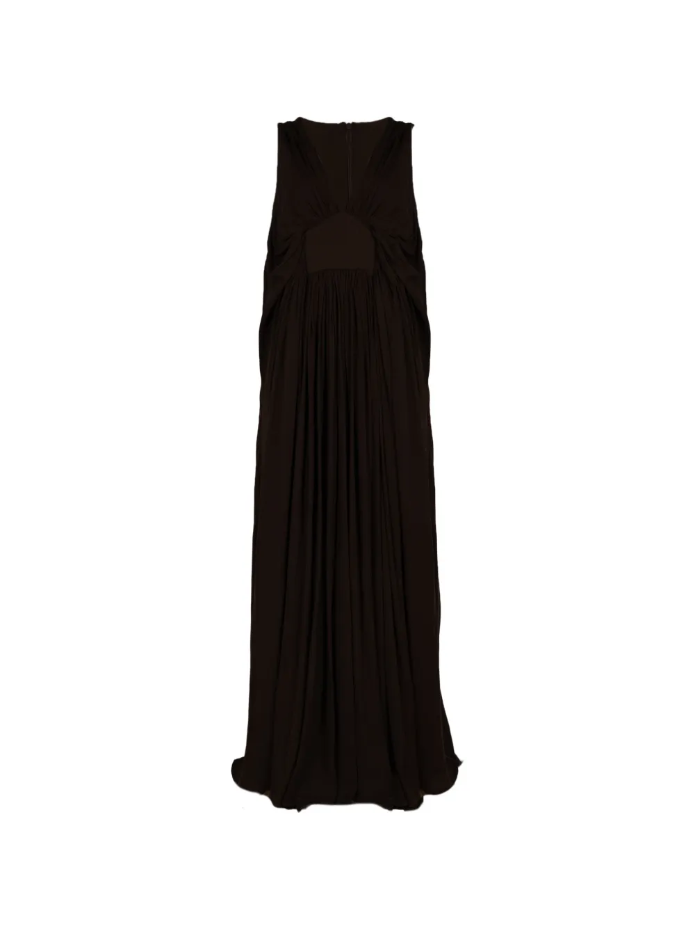 Heirlome Jolie pleated V-neck maxi dress - Braun