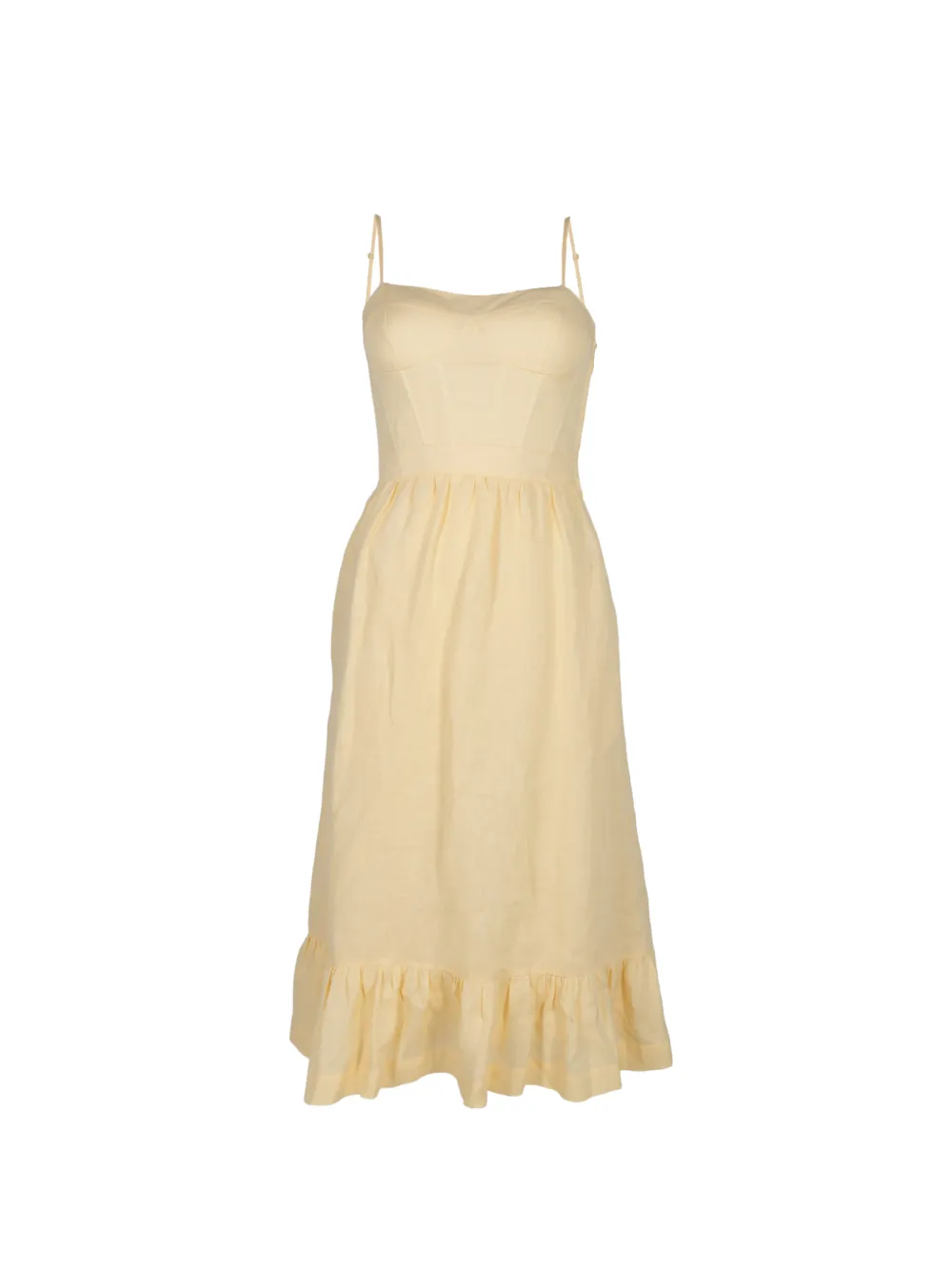 ANDRES OTALORA Inspiras ruffled midi dress - Yellow
