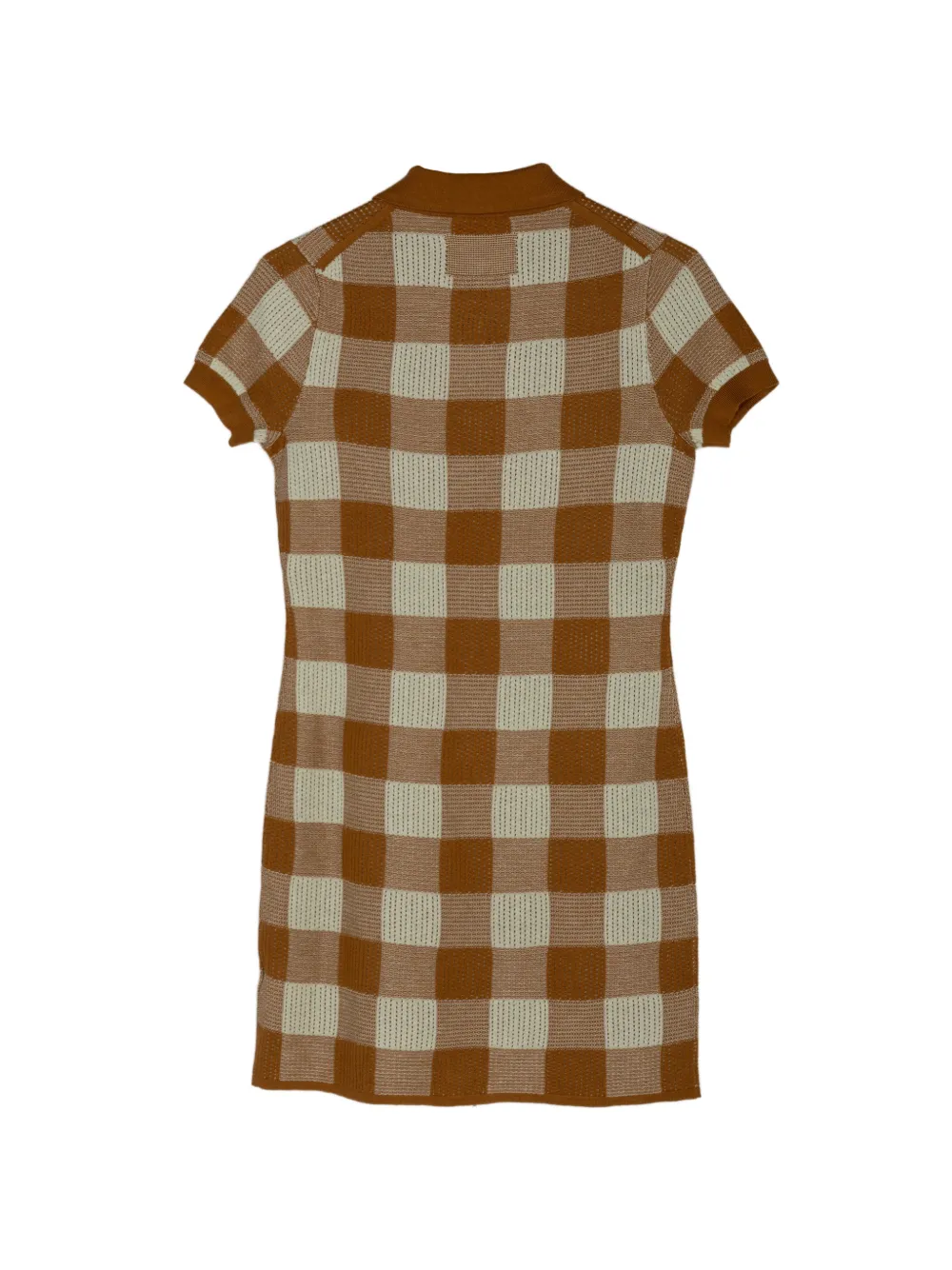 Guest In Residence Polojurk met gingham-ruit Bruin
