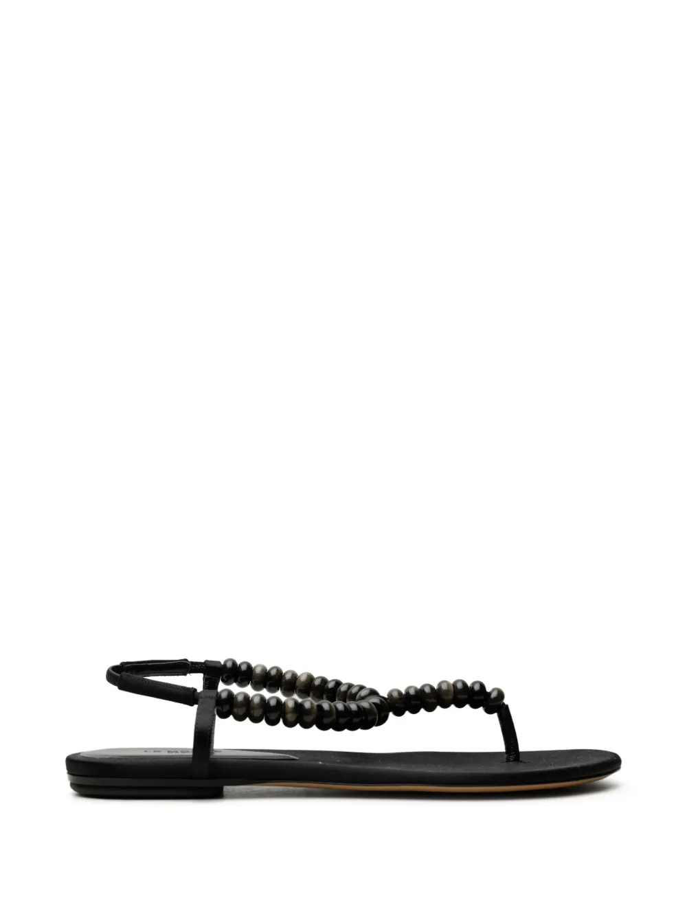 Le Monde Beryl beaded thong sandals Zwart