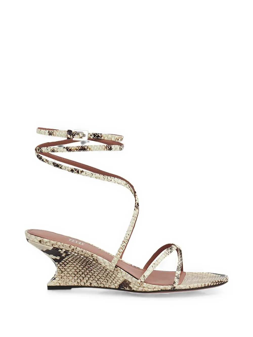 Paris Texas Nina sandalen met sleehak Beige