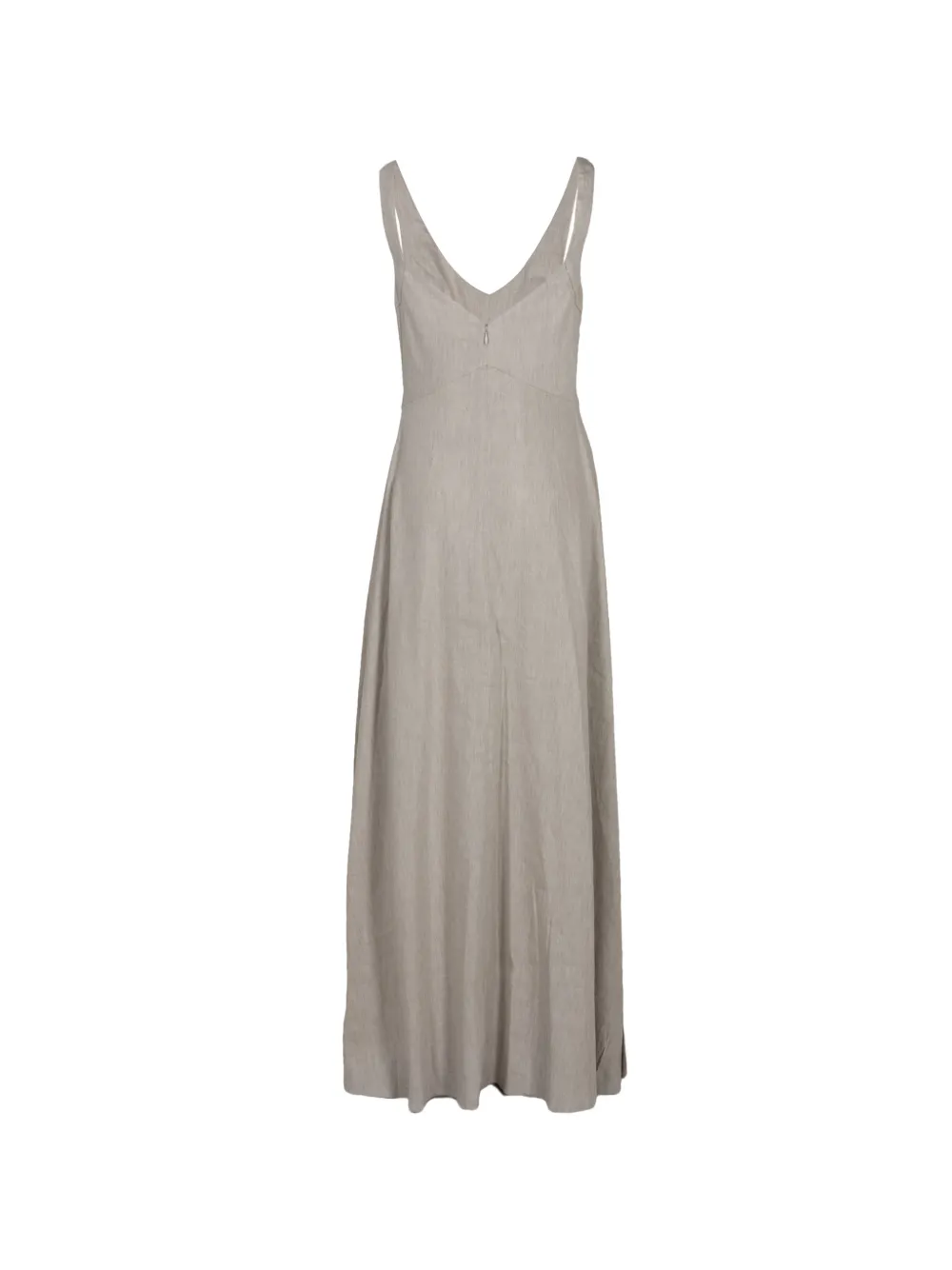 STAUD Madison maxi-jurk met V-hals Beige