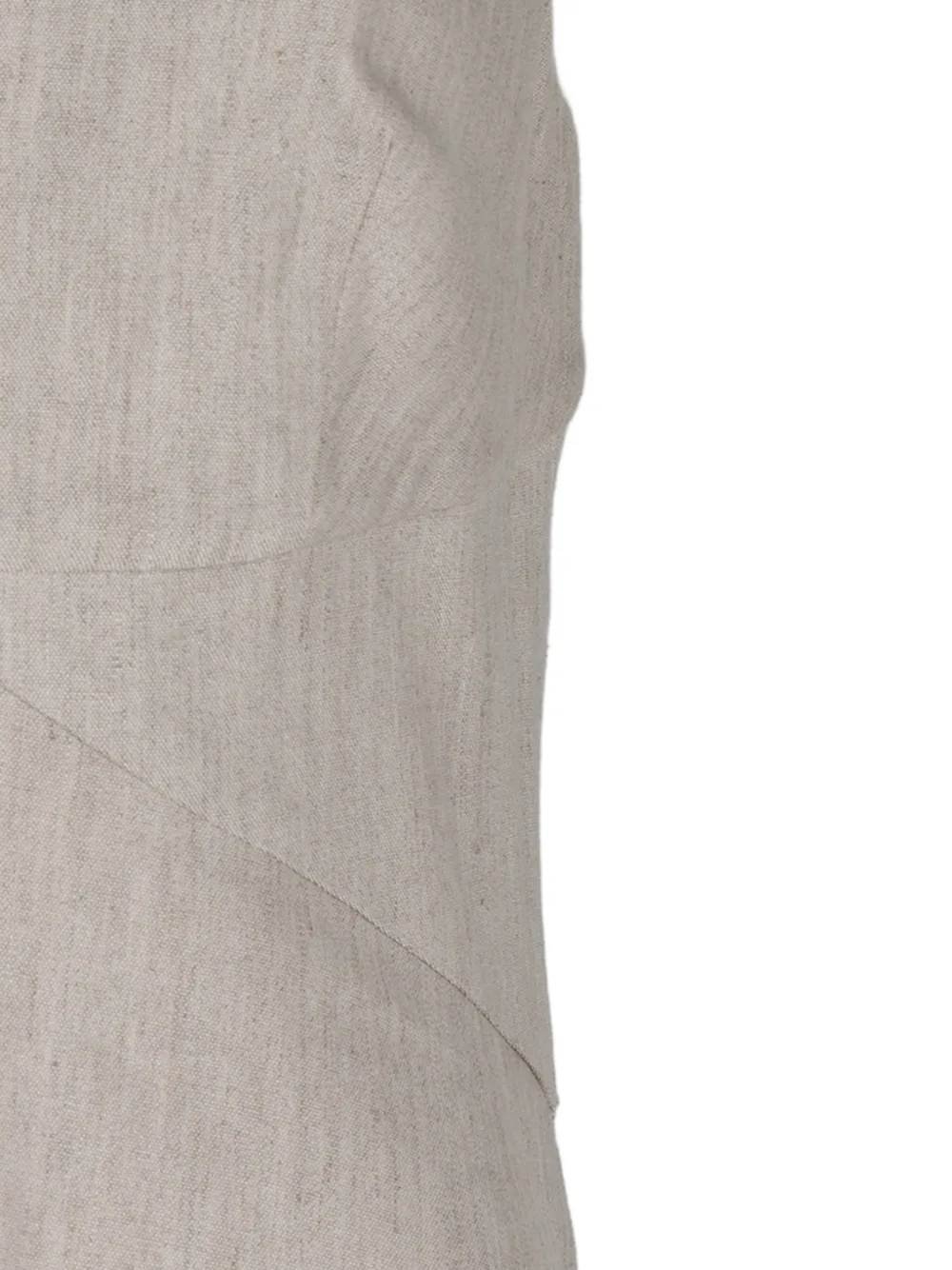 STAUD Madison maxi-jurk met V-hals Beige