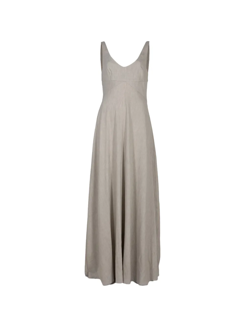STAUD Madison V-neck maxi dress - Toni neutri