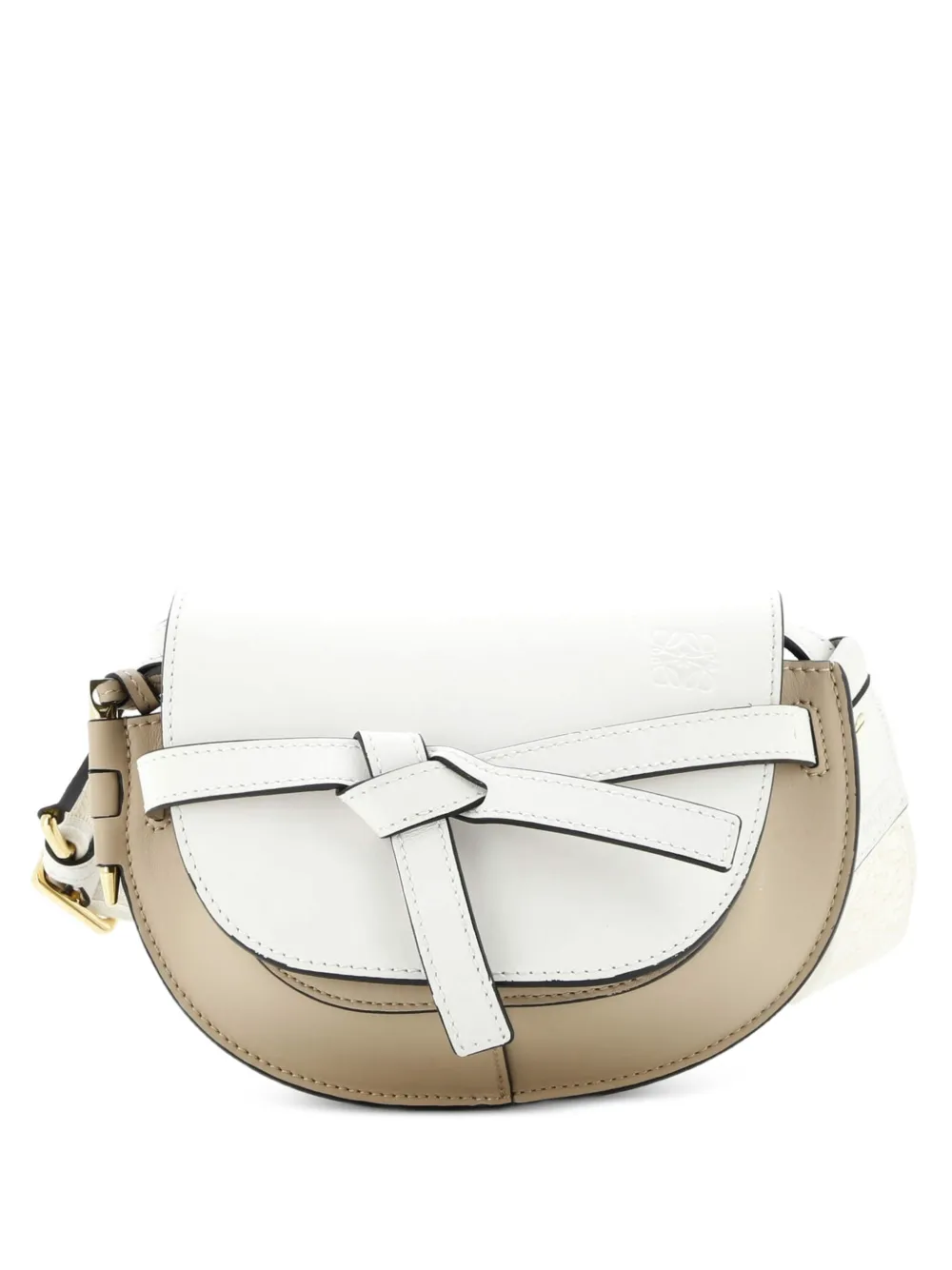 Loewe Pre-Owned Borsa a spalla Gate Dual mini in pelle con tracolla - Toni neutri