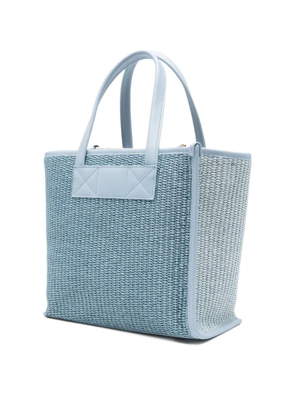 Furla Shopper met leren afwerking Blauw